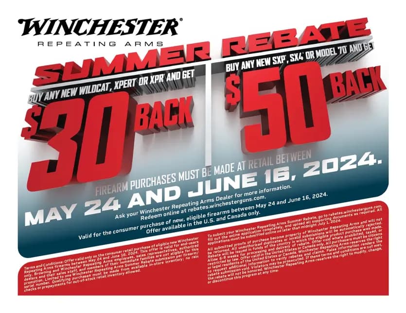 Winchester Summer Rebate