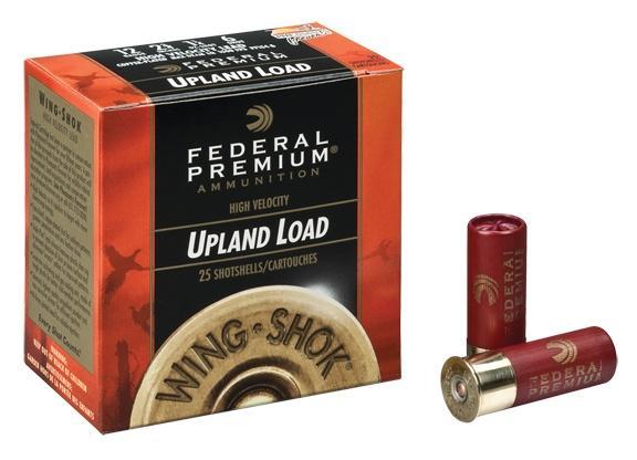 Federal P1284 Premium Wing-Shok High Velocity 12Gauge 2.75" 1 1/8oz 4Shot 25 Per Box/10 Case