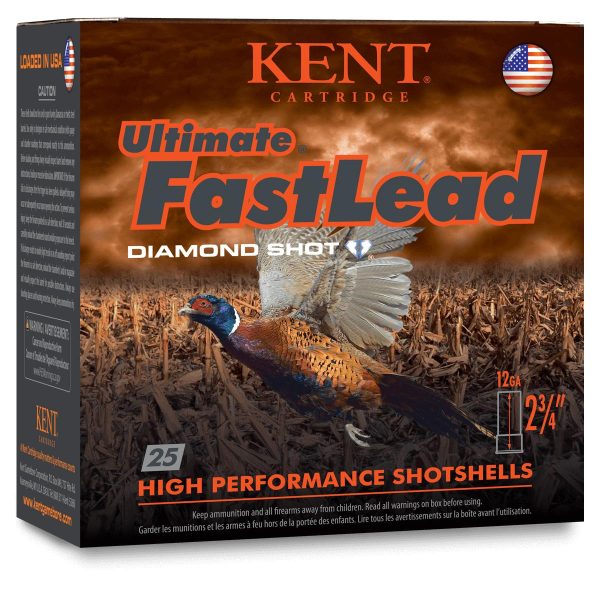 Kent Cartridge K122UFL406 Ultimate Fast Lead 12Gauge 2.75" 1 3/8oz 6Shot 25 Per Box/10 Case