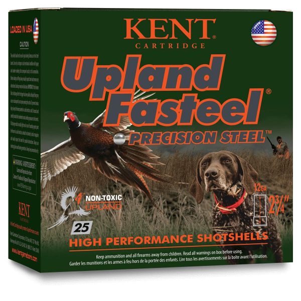 Kent Cartridge K122US325 Upland Fasteel  12Gauge 2.75" 1 1/8oz 5Shot 25 Per Box/10 Case