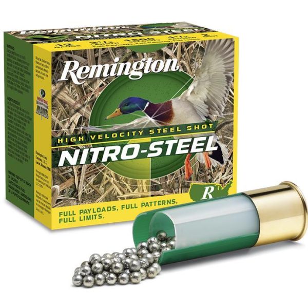 Remington Ammunition 20800 Nitro-Steel High Velocity 12Gauge 3" 1 1/4oz 3Shot 25 Per Box/10 Case