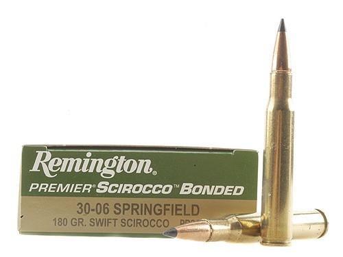 Remington Ammunition 29328 Premier Scirocco Bonded 30-06Springfield 180gr Swift Scirocco Bonded 20 Per Box/10 Case