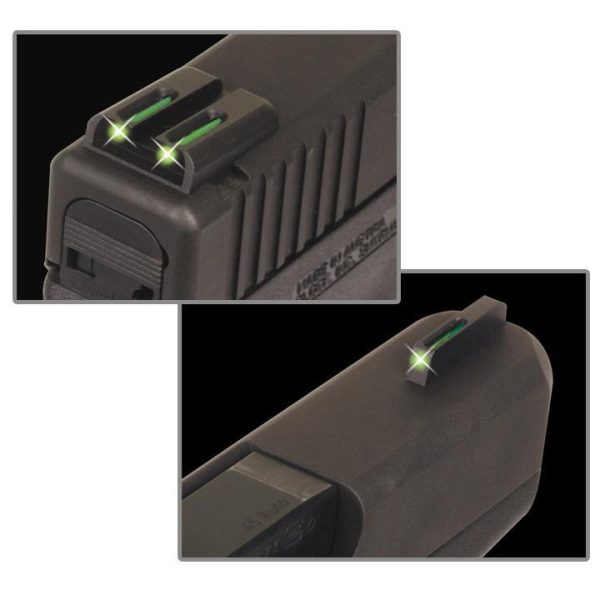 TruGlo TG131KT TFO  Green/Tritium/Fiber Optic Front Sight-Green/Tritium/Fiber Optic Rear Sight Kimber 1911