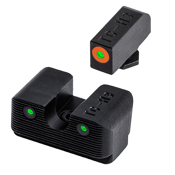 TruGlo TG231G2C Tritium Pro  Black | Green Tritium Orange Outline Front Sight Green Tritium Rear Sight