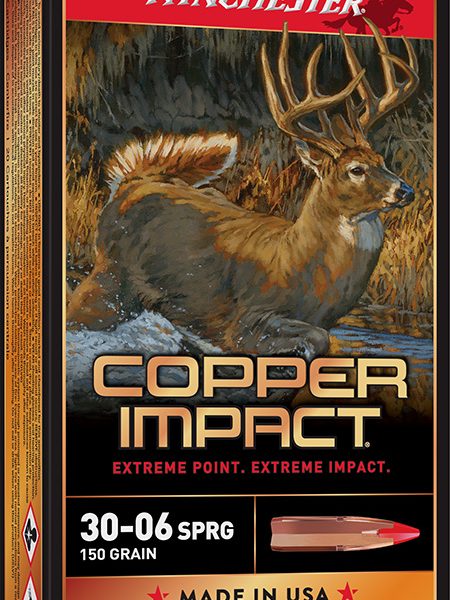 Winchester Ammo X3006CLF Copper Impact  30-06Springfield 150gr Copper Extreme Point Lead Free 20 Per Box/10 Case