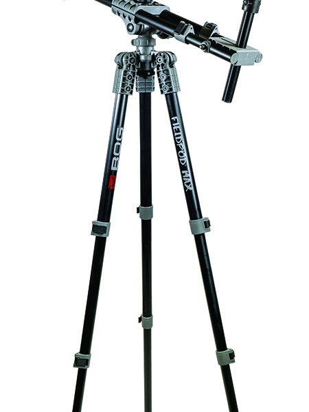 Bog-Pod 1100473 Fieldpod Max Tripod with Black Finish, Spike Feet, Carry Strap, Bubble Level, Independent Leg Adjustment & 20-48" Vertical Adjustment