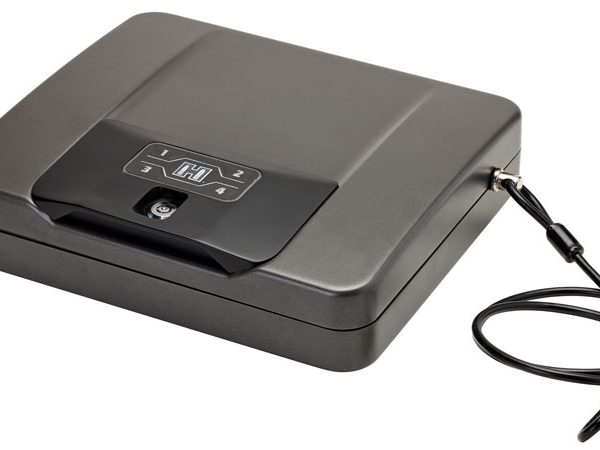 Hornady 98141 Rapid Safe 4800KP RFID Access Code Key Entry Black Steel Holds 1 Handgun 10.50" L x 12" W x 2.90" D