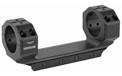 Warne 7814M Precision Mount Scope Mount/Ring Combo Black Anodized 30mm 0 MOA