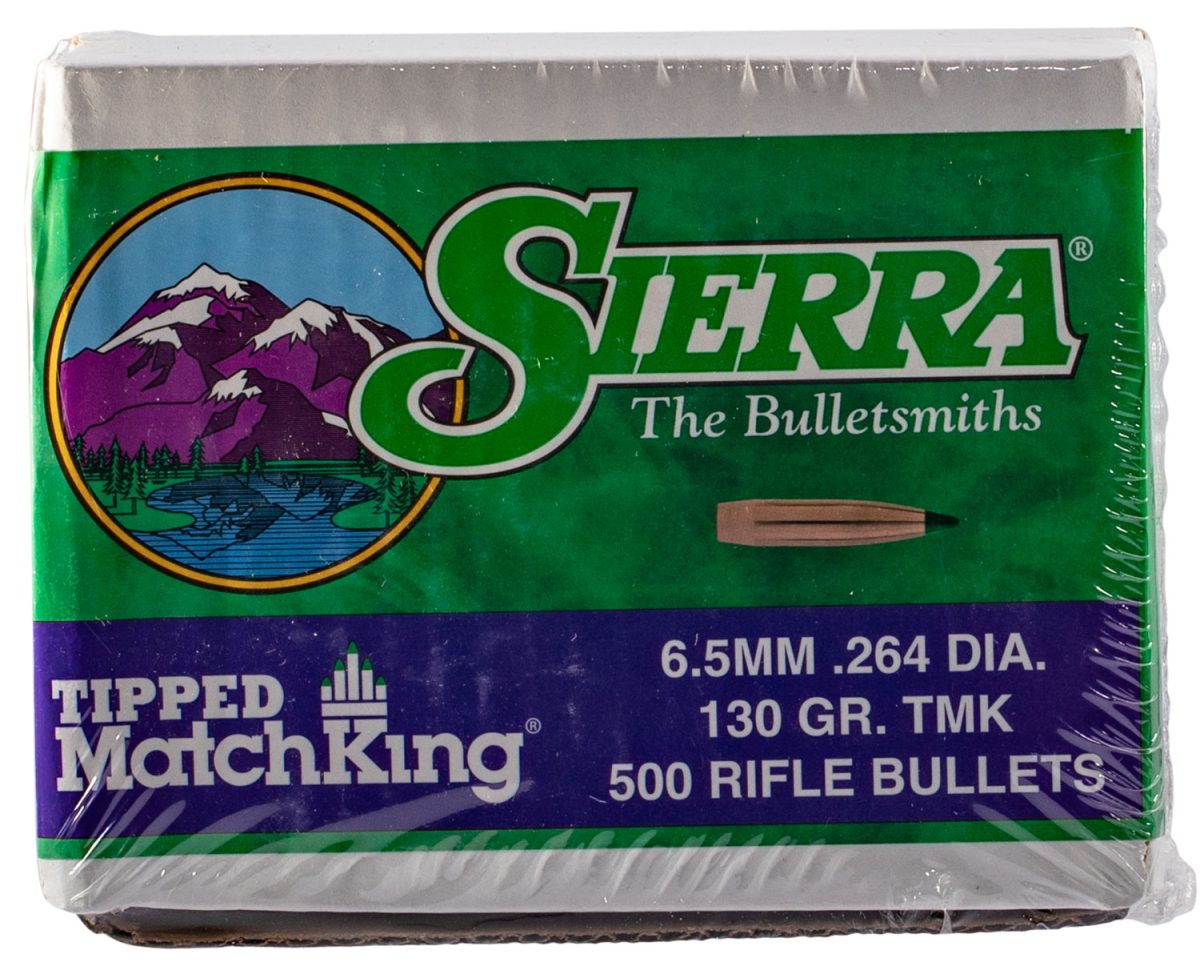 Sierra 7430C Tipped Matchking  264Cal 130Gr Tipped Matchking 500/Box