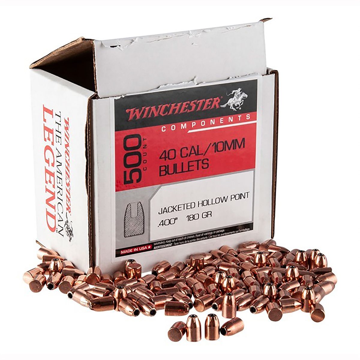 Winchester Ammo Wb40Hp180D Centerfire Handgun Reloading 40S&Amp;W 180Gr Jacketed Hollow Point 500 Per Box/3 Case