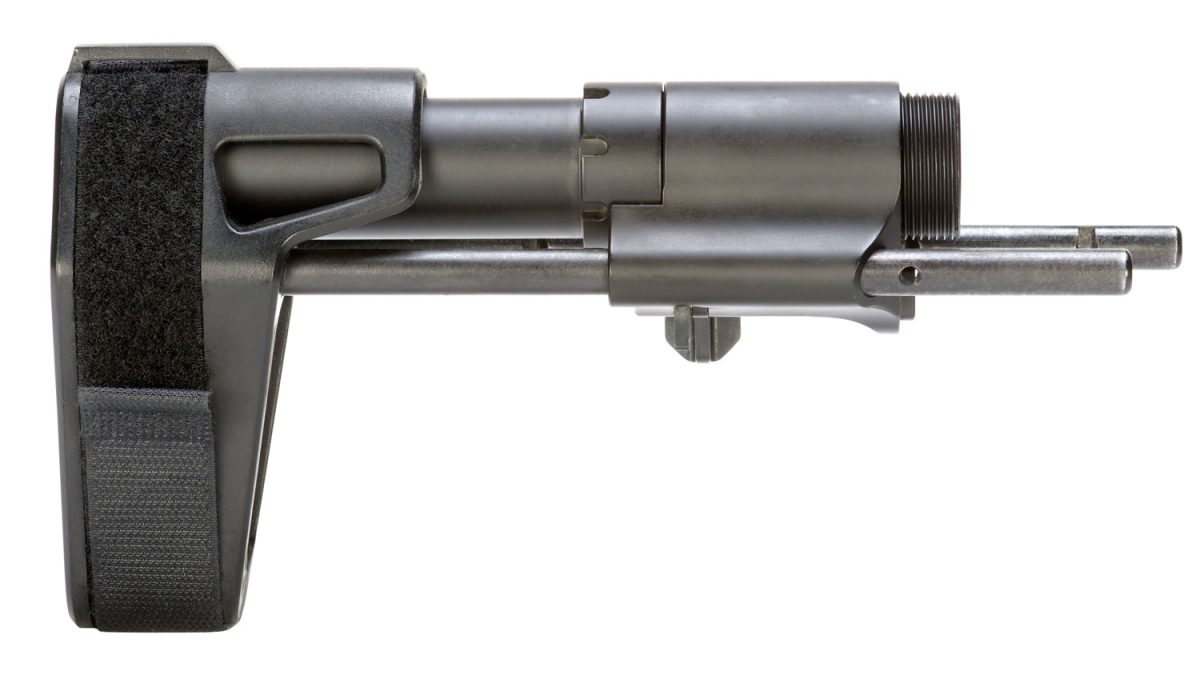 Sb Tactical Pdw01Sb Pdw  Black Elasto-Polymer 3-Position Adjustable For Ar-Platforms (Tube Included)
