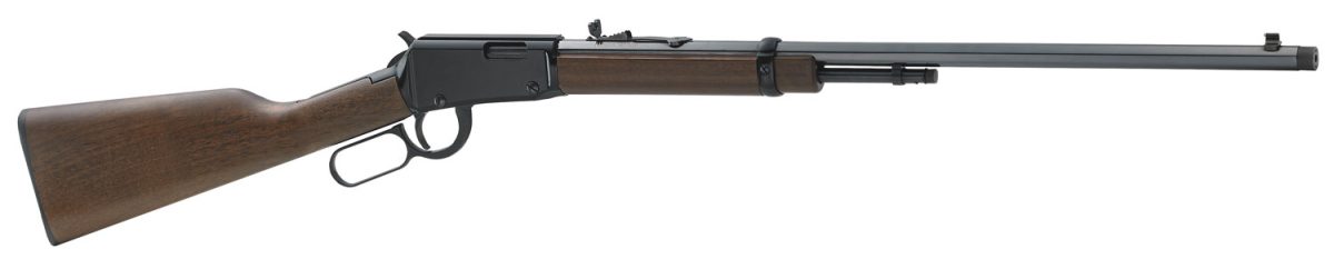 Henry H001Tmspr Frontier  22 Wmr Caliber With 8+1 Capacity, 24&Quot; Octagon Barrel, Black Metal Finish &Amp; American Walnut Stock Right Hand Full Size