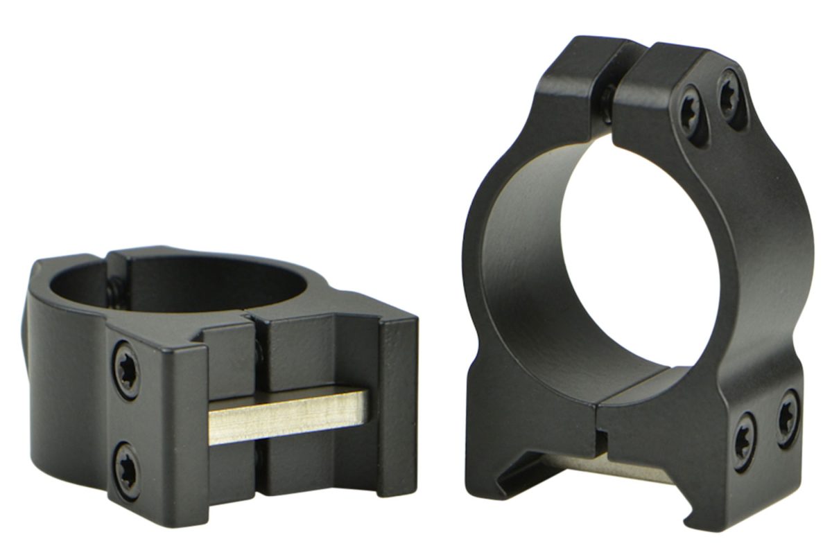 Warne 200M Vertical Rings Maxima Matte Black 1&Quot; Low 0 Moa