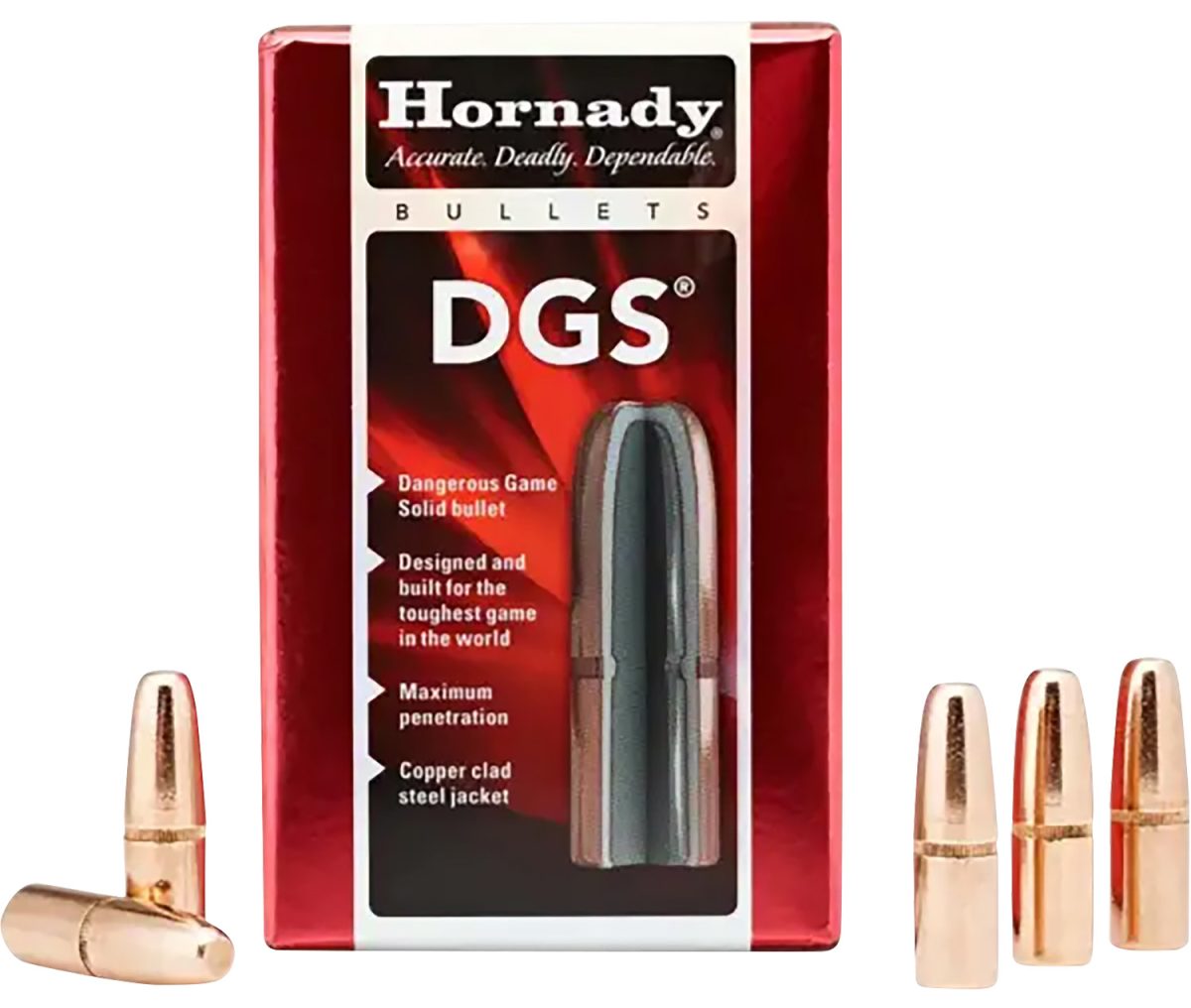 Hornady 4748 Dgs  470 Cal .474 500 Gr Dangerous Game Solid 50 Per Box/ 15 Case