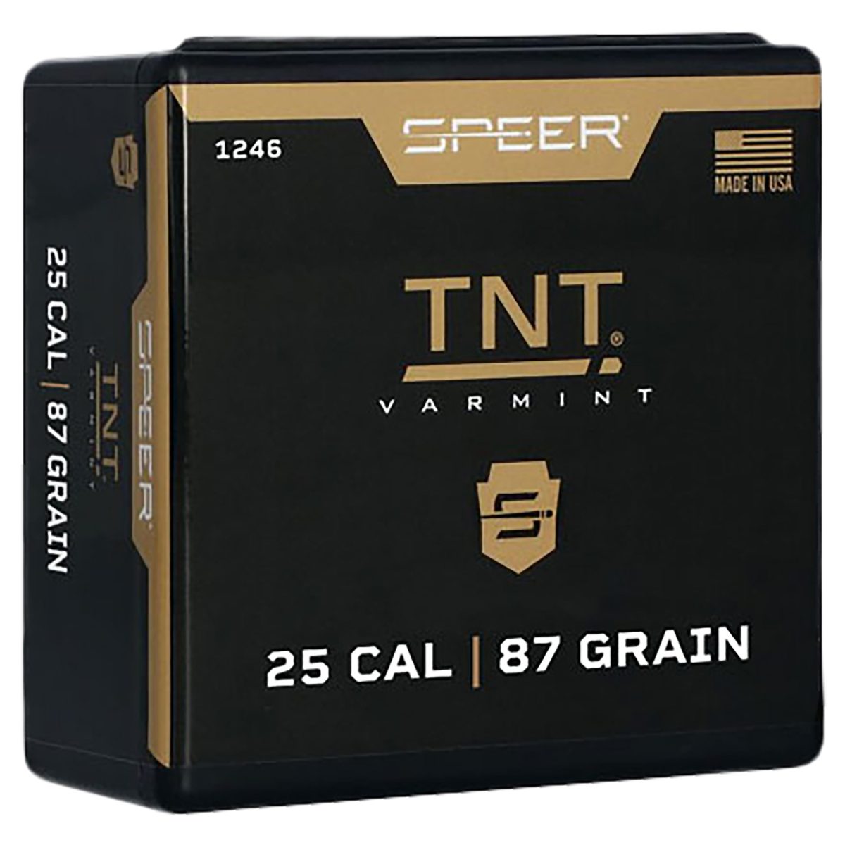 Speer 1246 Tnt  25Cal 87Gr Jacketed Hollow Point 100 Per Box/5 Case