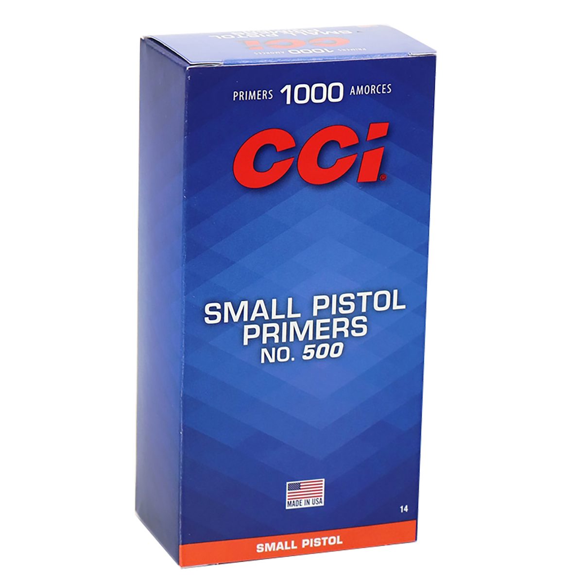 Cci 0014 Standard Pistol No. 500 Small Pistol Multi Caliber Handgun 1000/Box