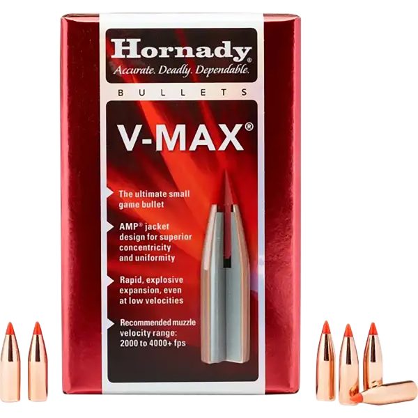 Hornady 22271 V-Max  22 Cal .224 55 gr V Max 100 Per Box/ 40 Case