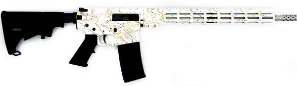 GLFA AR-15 223WYL 16 SS SAVED SPLATTER WHITE 30R