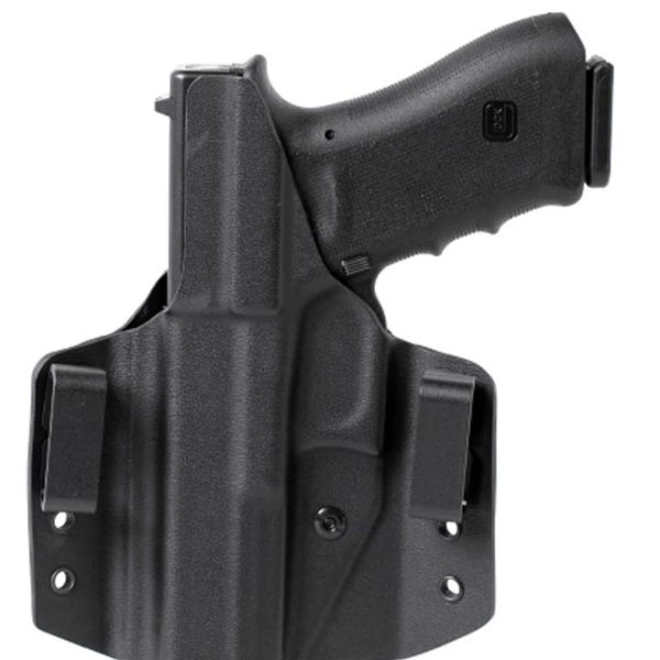 Uncle Mike's 54CCW67BGR CCW Holster OWB Black Boltaron Belt Slide Compatible w/Glock 42 Right Hand