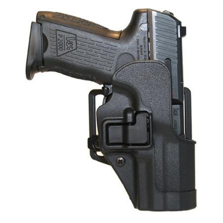 Blackhawk 410516BKR Serpa CQC  OWB Size 16 Matte Black Polymer Belt Loop/Paddle Fits HK P2000 Right Hand
