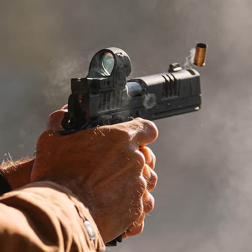 Yampa Valley Practical Shooters Steel Challenge Shooting at the range, Steamboat Springs