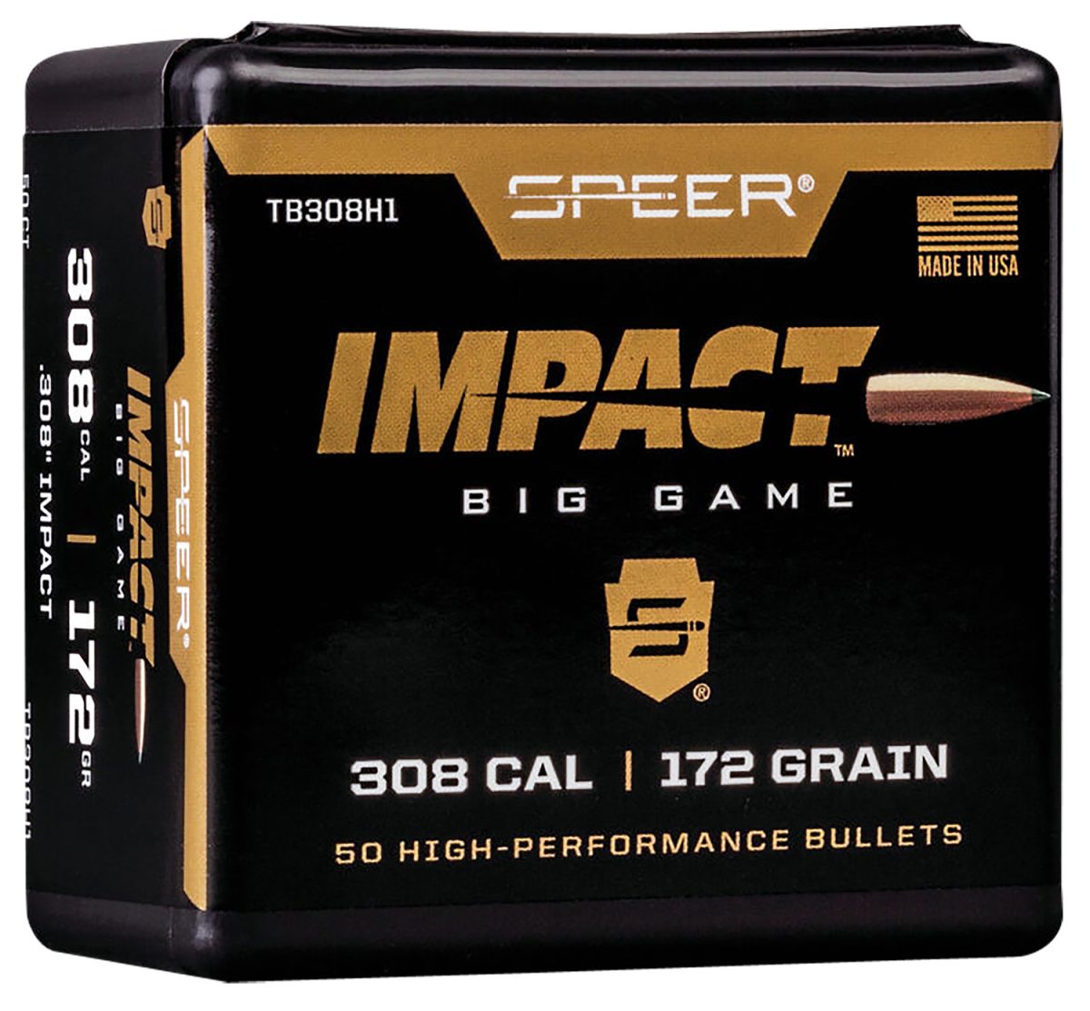 Speer Tb308H1 Impact  30Cal 172Gr Speer Impact 50 Per Box/5 Case