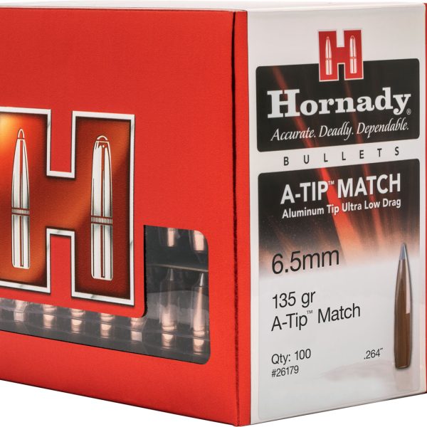 Hornady 26179 A-Tip Match 6.5 Creedmoor .264 135 gr A Tip Match 100 Per Box/ 10 Case