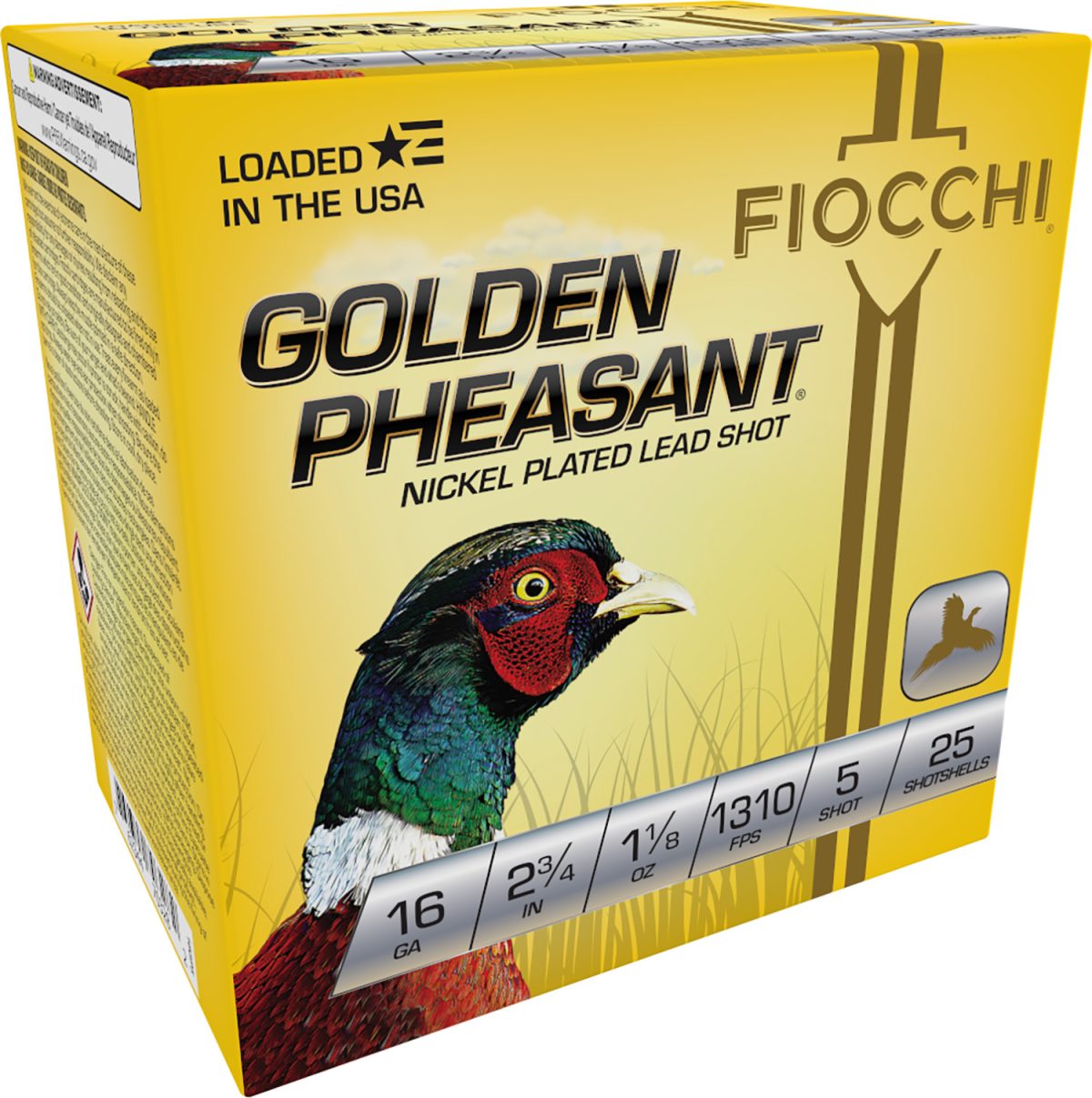 Fiocchi 16Gp5 Golden Pheasant Extrema 16Gauge 2.75&Quot; 1 1/8Oz 5Shot 25 Per Box/10 Case