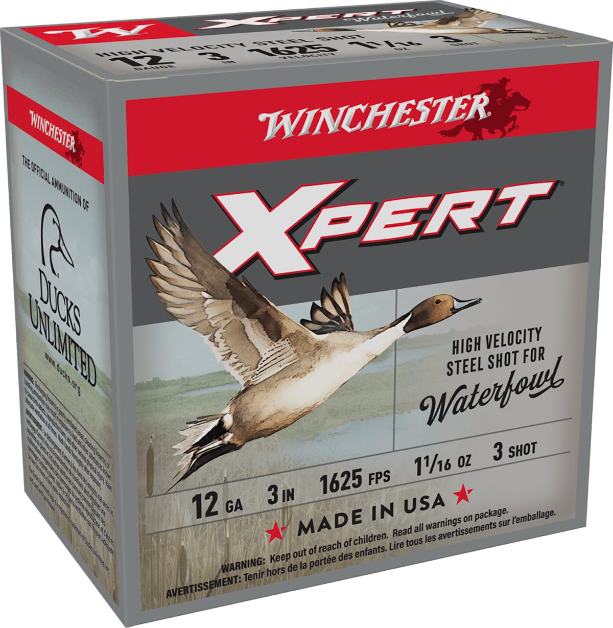 Winchester Ammo Wex123M3 Super X Xpert High Velocity 12Gauge 3&Quot; 1 1/16Oz 3Shot 25 Per Box/10 Case