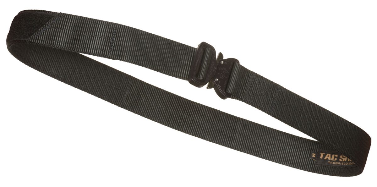 Tacshield T30Mdbk Tactical Gun Belt Black Webbing 34-38&Quot; 1.50&Quot; Wide Buckle Closure
