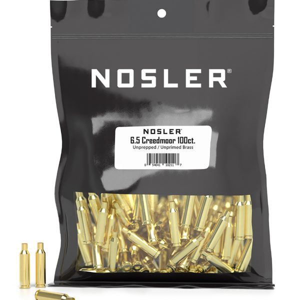 Nosler 10211 Premium Brass Unprimed Cases 6.5Creedmoor Rifle Brass 100/Box