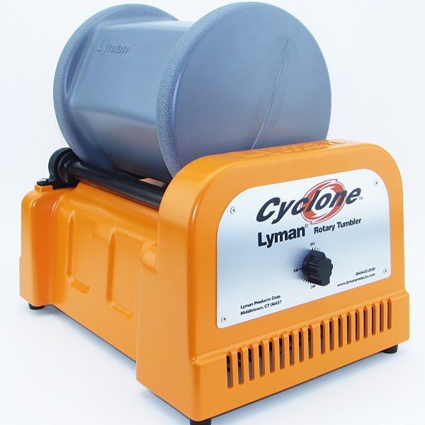 Lyman 7631550 Cyclone Rotary Tumbler Orange/Blue Multi-Caliber 1000 Cases 10 lbs