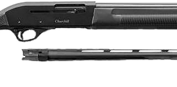 Akkar 111225 Churchill 220 Combo 20 Gauge with 18.50" or 26" Barrel, 3" Chamber, 5+1 Capacity, Blued Metal Finish & Black Synthetic Right Hand (Full Size)