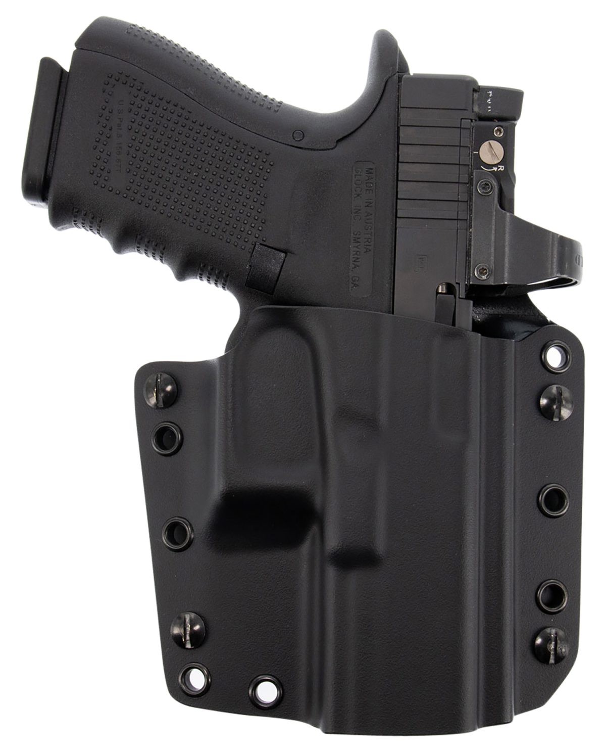 Galco Cvs868Rb Corvus  Iwb/Owb Black Kydex Belt Loop Compatible W/Glock 17 Gen3-5/19 Gen3-5/23 Gen3-5 Belt Up To 1.75&Quot; Wide Right Hand
