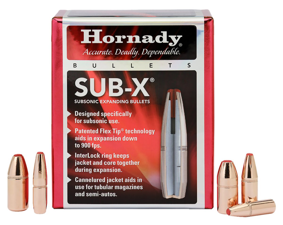 Hornady 45052 Sub-X  45 Cal 410 Gr Subsonic Expanding 50 Per Box/ 15 Case