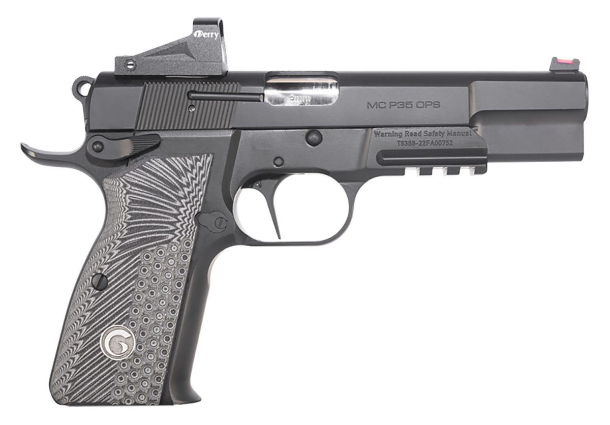 Girsan 390466 Mcp35 Ops 9Mm Luger 4.87&Quot; 15+1, Black, Serrated Blued Slide, Black &Amp; Gray Checkered Grip, Far-Dot Red Dot
