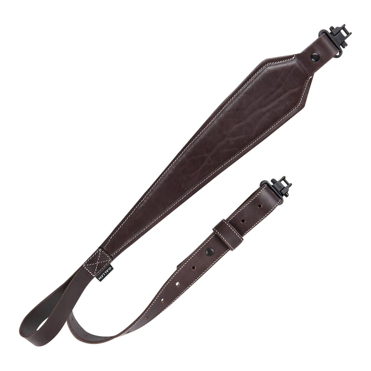 Heritage Cases 8511 Plain Dark Leather  Rifle Sling W/Heavy Duty Swivels, Dark Mahogany Leather, Adjustable Length 28&Quot; To 35&Quot;, 3&Quot; Wide