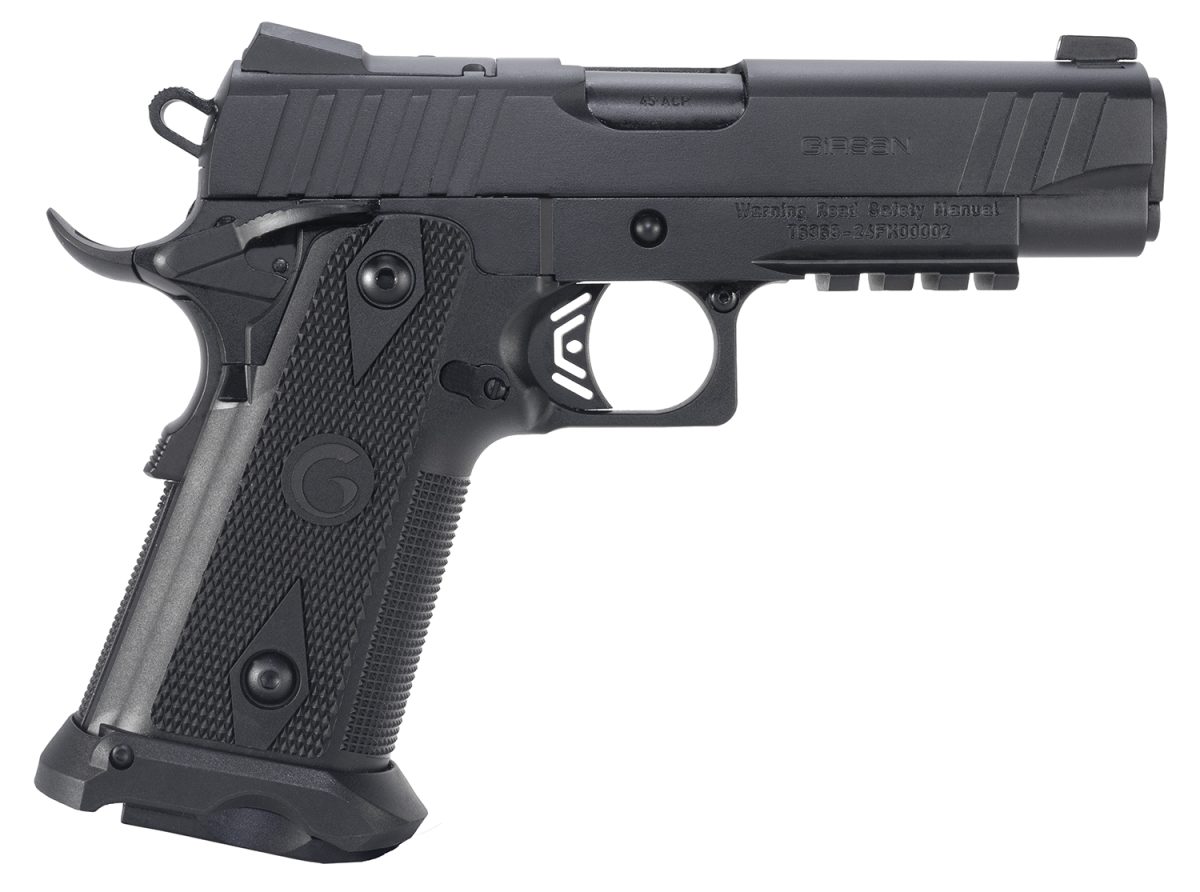 Girsan 395050 Witness2311  45 Acp 11+1 4.25&Quot; Black Steel Barrel, Black Serrated Steel Slide, Black Polymer Frame W/Beavertail &Amp; Picatinny Rail, Black Checkered Polymer Grip, Ambidextrous