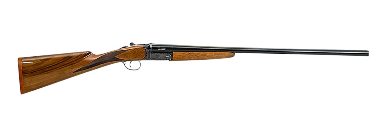 Mccoy Mc200A12 200A  Side-By-Side 12 Gauge Break Open 3&Quot; 2Rd 28&Quot; Blued Chrome Lined Barre, Color Case Hardened Steel Receiver, Grade Iv Gloss Oil Turkish Walnut Wood Fixed Stock