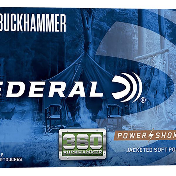 Federal 360BHBS Power-Shok Buckhammer 360Buckhammer 200gr Jacketed Soft Point 20 Per Box/10 Case