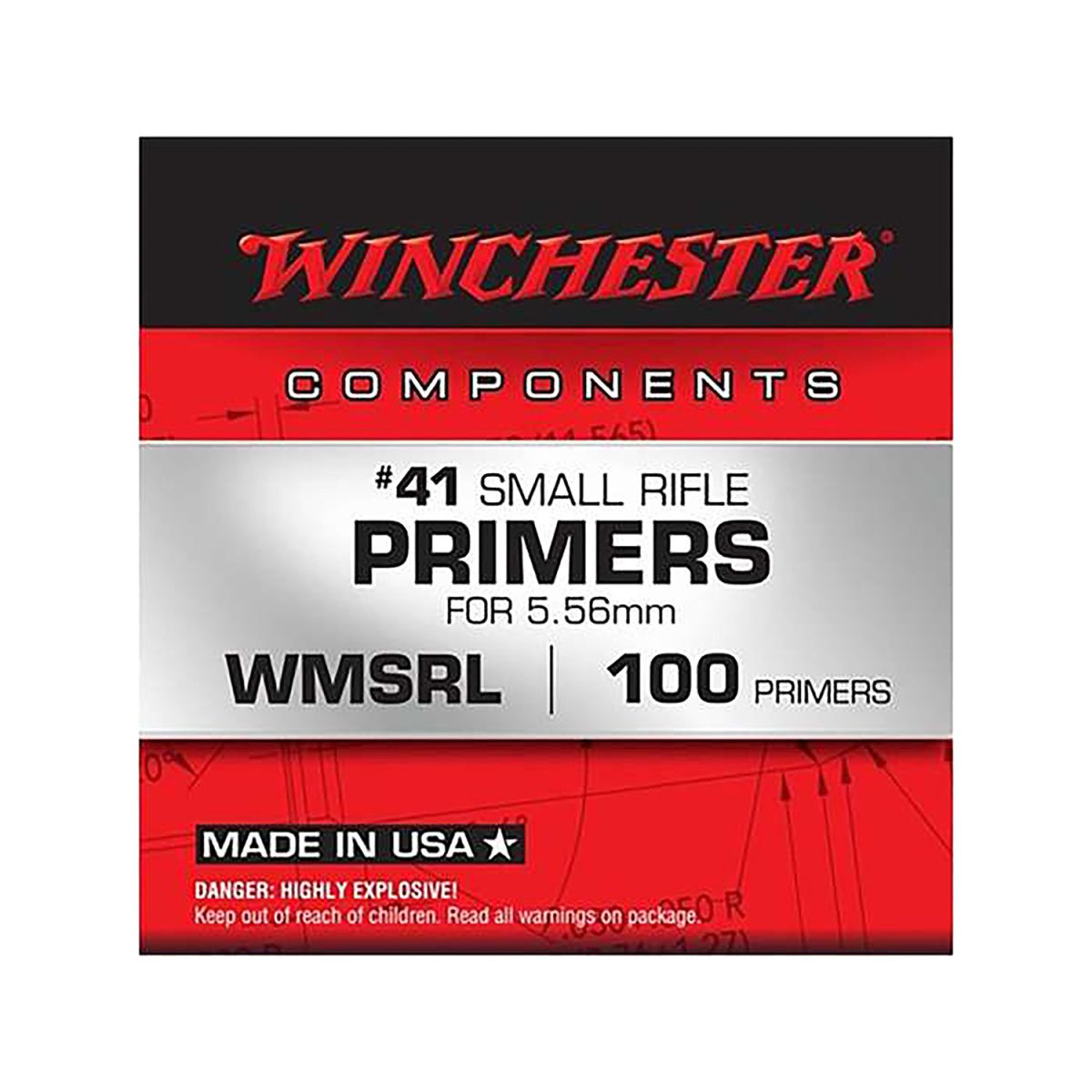 Winchester Ammo Wmsrl Primers #41 Small Rifle 5.56X45Mmnato/1000Rds
