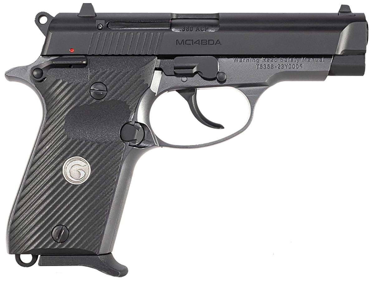 Girsan 390817 Mc14Bda  380 Acp 13+1 3.80&Quot; Black Steel Barrel, Black Serrated Steel Slide, Stainless Aluminum Frame W/Beavertail, Black Polymer Grip