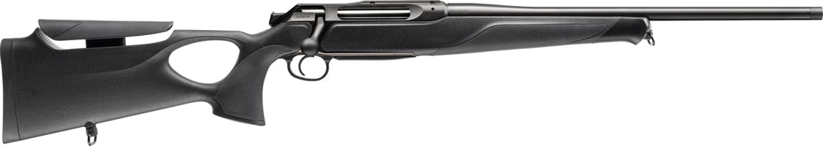 Sauer 80117650 505 Synchro Xt Full Size 30-06 Springfield 5+1 22&Quot; Titanium Gray Threaded Barrel, Saddle Mount Steel Receiver, Black Thumbhole W/Adj Comb Synthetic Stock