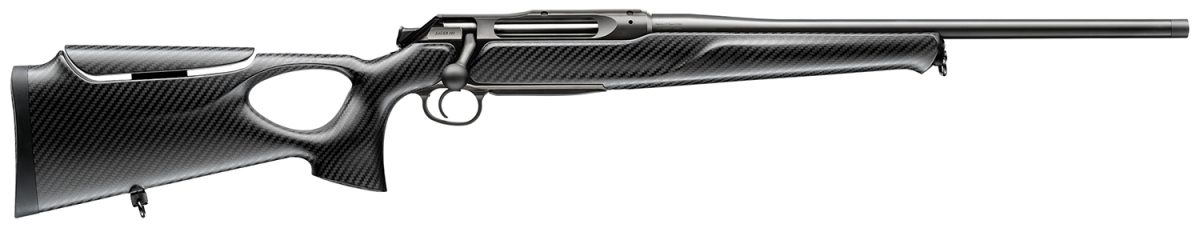 Sauer 80117133 505 Synchro Xtc Full Size 300 Win Mag 2+1 22&Quot; Matte Blued Threaded Barrel, Matte Blued Saddle Mount Steel Receiver, Black Thumbhole W/Adj Comb Carbon Fiber Stock