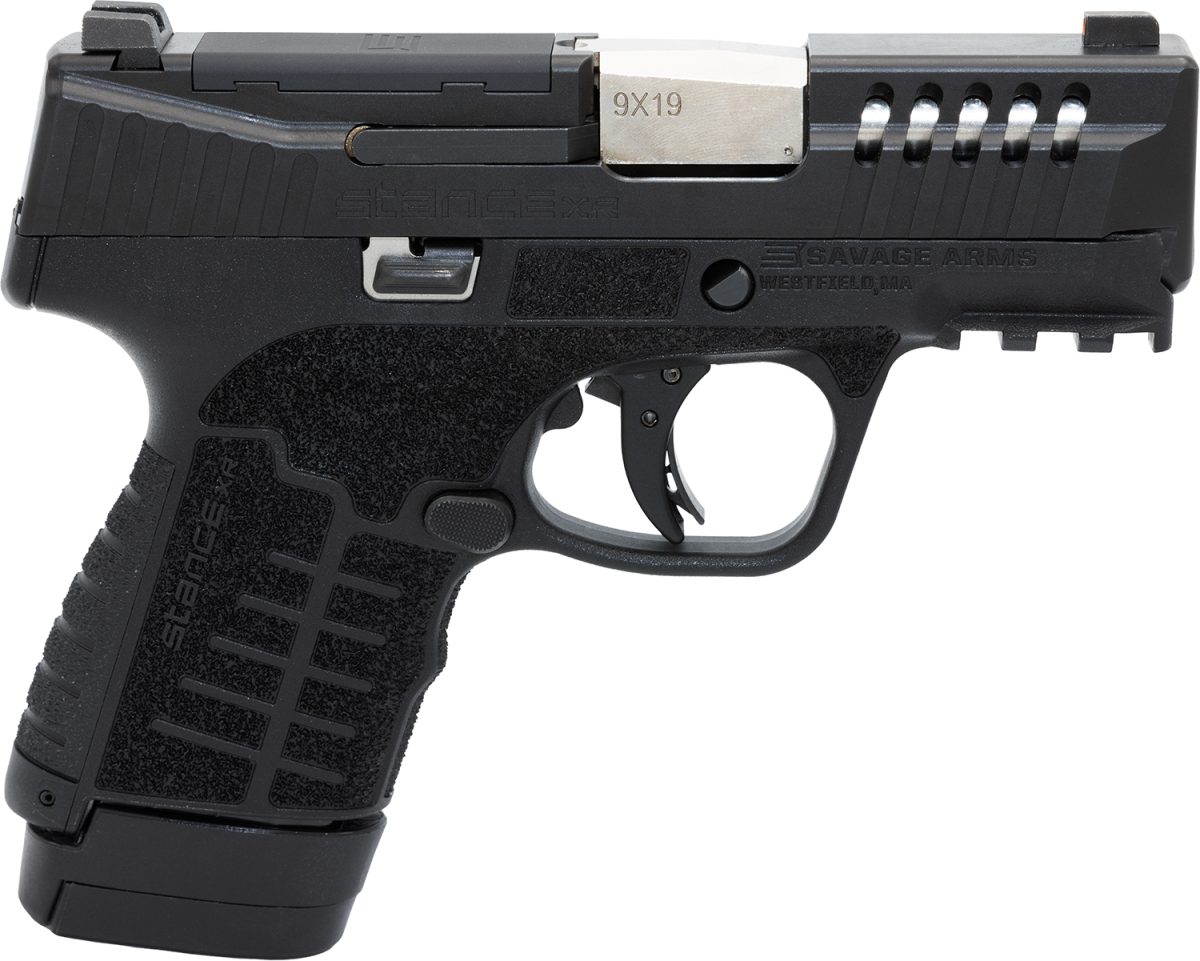 Savage Arms 67062 Stance Xr 9Mm 13+1 3.20&Quot; Natural Black Nitride Ported Stainless Steel Slide Black Glass Filled Nylon Grip Ambidextrous