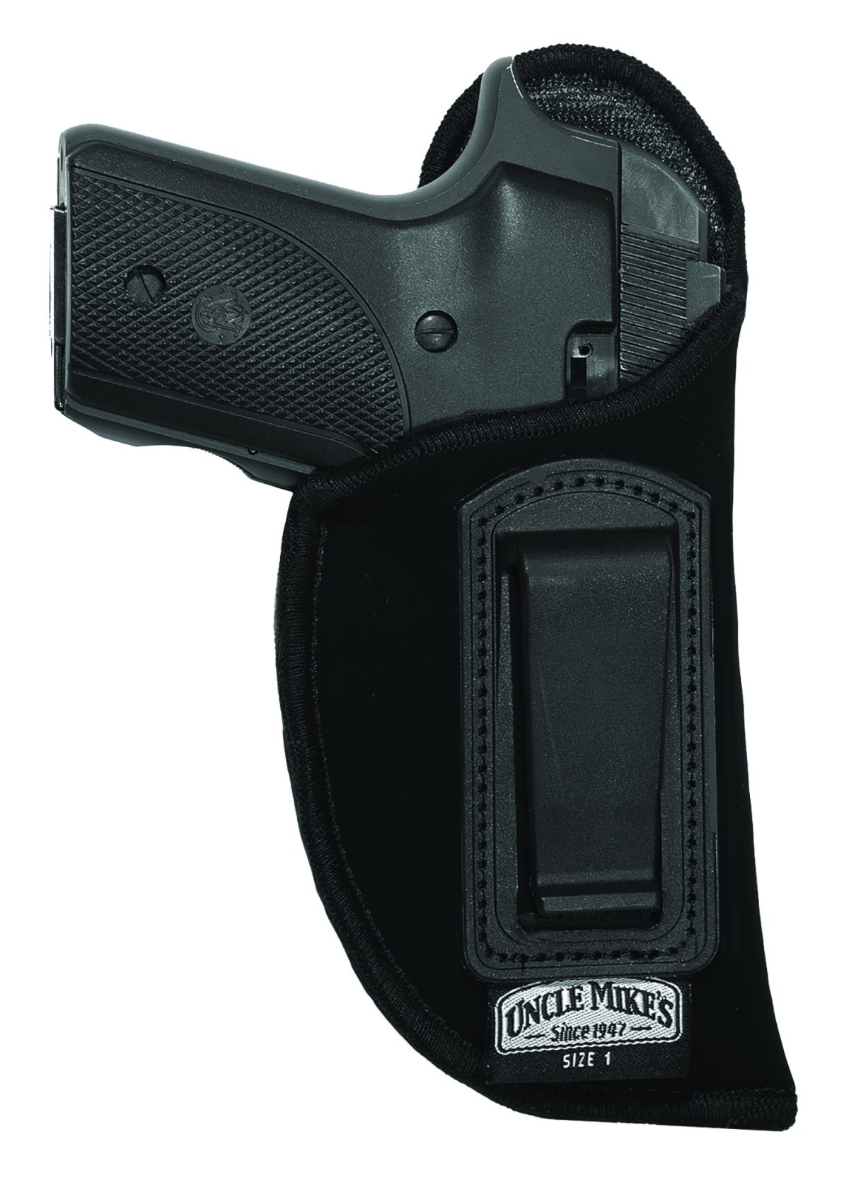 Uncle Mike'S 89102 Inside The Pants Holster Iwb Size 10 Black Suede Like Belt Clip Fits Small Autos .22-.25 Cal Left Hand