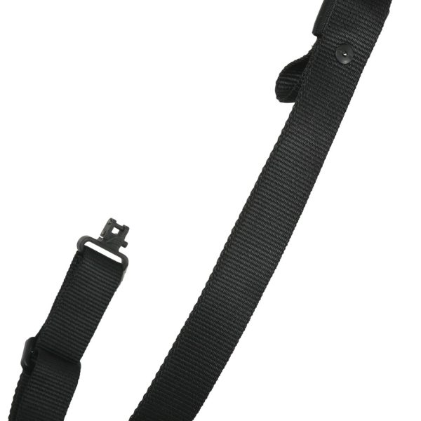 Outdoor Connection TP13DS Original Super-Sling 2+ 1.25" W x 28"-37" L Adjustable Black Nylon Webbing with Talon QD Swivels for Rifle/Shotgun