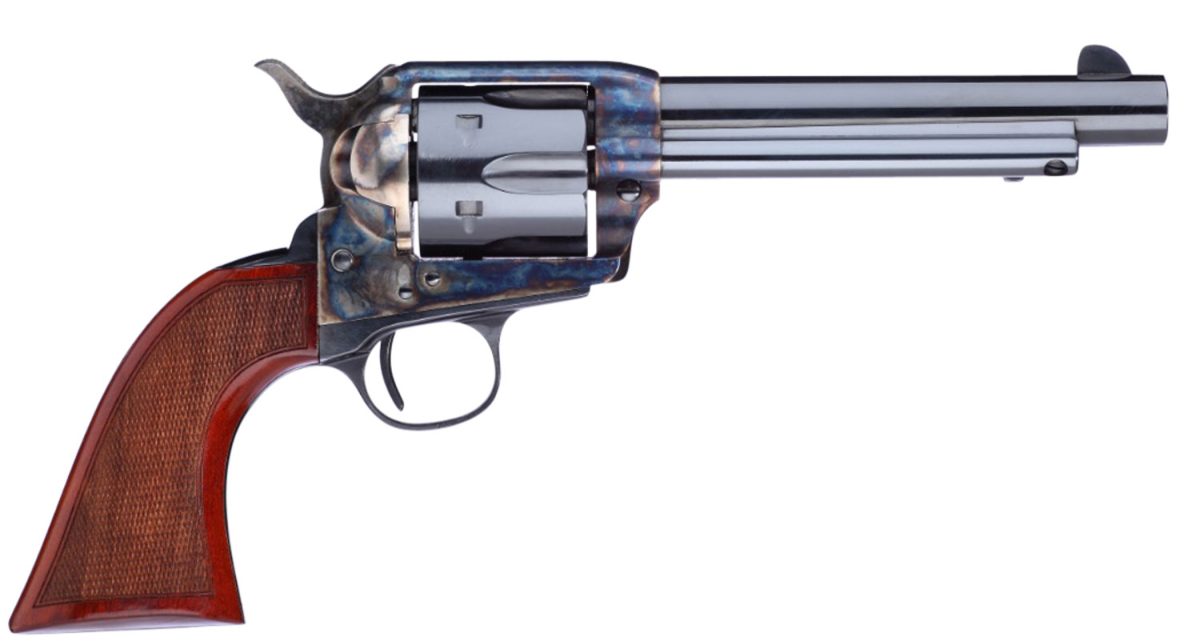 Taylors &Amp; Company 555139 1873 Cattleman Gunfighter 45 Colt (Lc) 6Rd 5.50&Quot; Blued Cylinder &Amp; Barrel Color Case Hardened Steel Frame Walnut Army Size Grip
