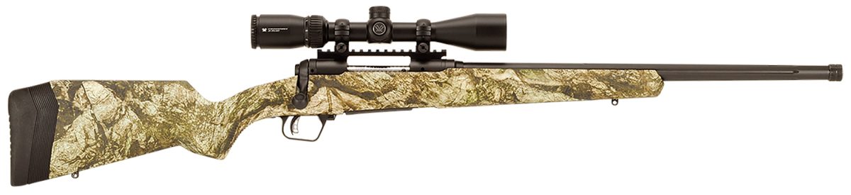 Savage Arms 57359 110 Apex Predator Xp 243 Win 4+1 24&Quot;, Matte Black Metal, Mossy Oak Mountain Country Synthetic Stock, Vortex Crossfire Ii 4-12X44Mm