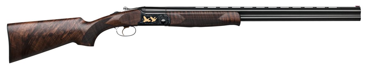 F.a.i.r. Frslx600Bl1228 Slx 600  12 Gauge 2Rd 3&Quot; 28&Quot; Vent Rib Black Barrel, Steel Receiver W/Black Engraved Metal Finish, Walnut Stock, Single-Stage Trigger